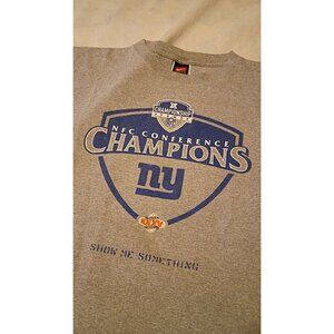 Nike NFC Conference Champions T-Shirt XL Gray Short Sleeve Cotton
